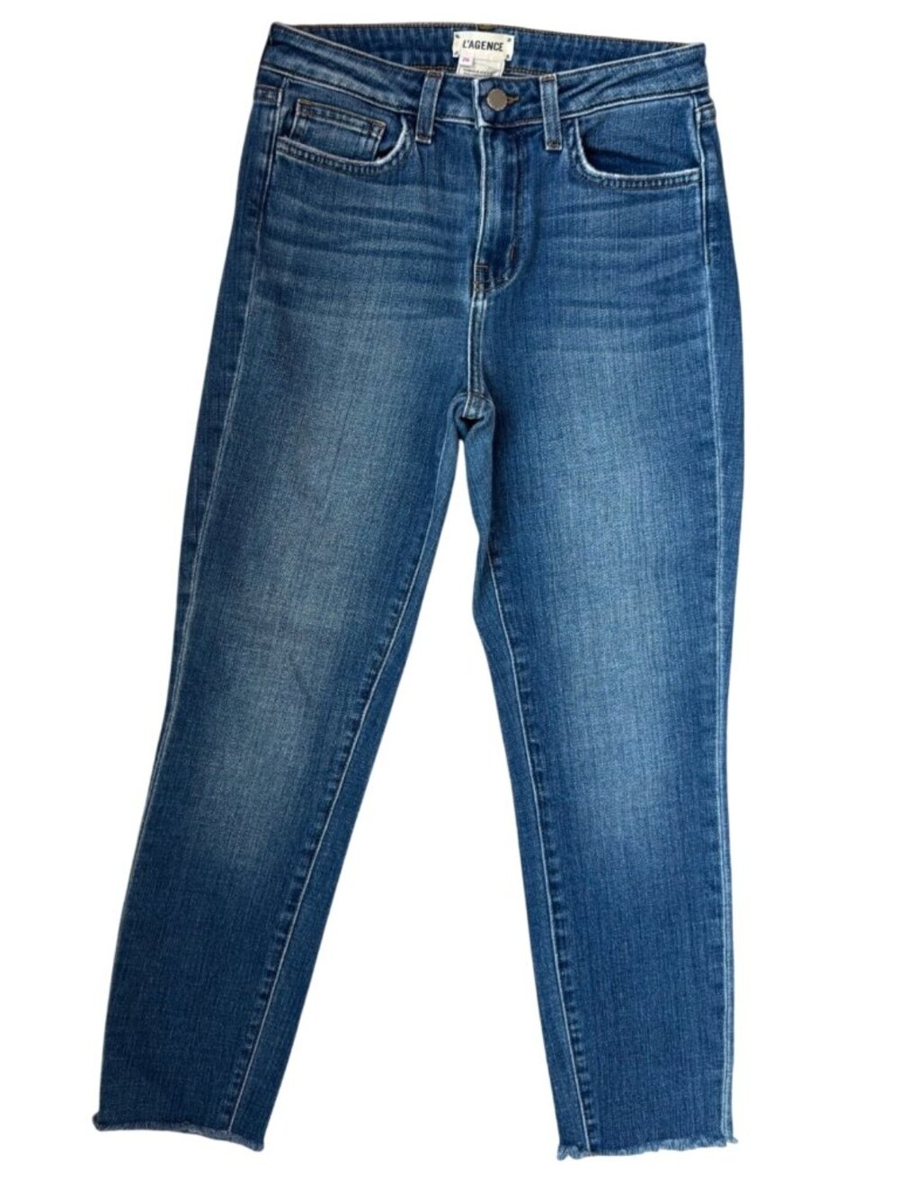 L'AGENCE Jeans Size 26 EI Matador High Rise Slim Jeans Rustic Blue Skinny Stretc